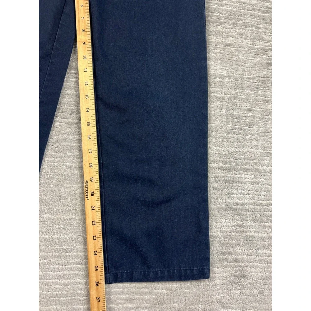 Eddie Bauer School Pants Boys 16 Navy Blue Uniform Straight Leg Chino 29x26